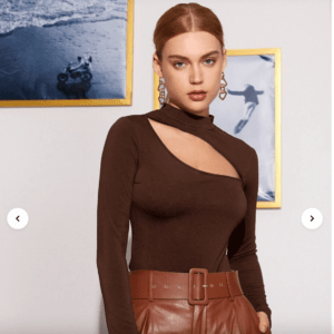 cutout top shein